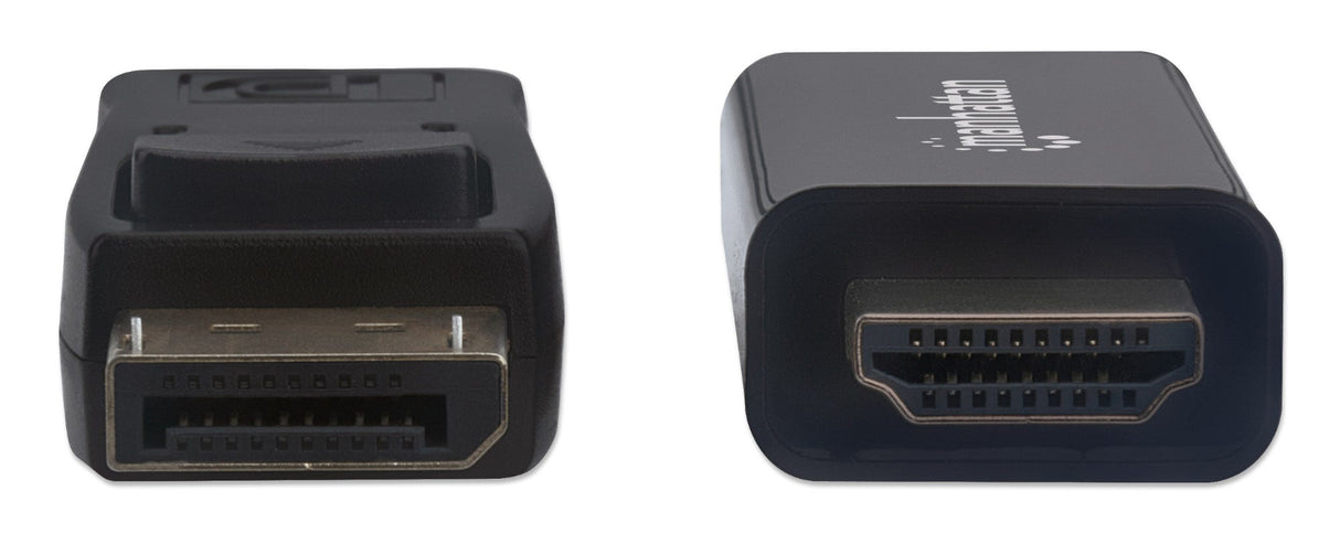 Manhattan DisplayPort 1.1 to HDMI Cable, 1080p@60Hz, 1.8m, Male to Male, DP With Latch, Black, Not Bi-Directional, Three Year Warranty