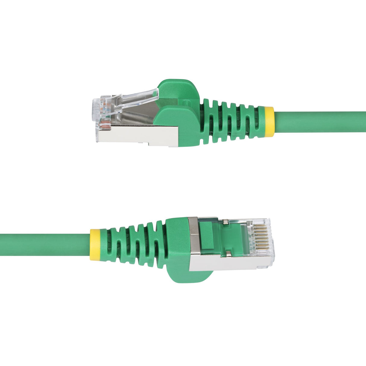 StarTech.com 6in Green CAT6a Ethernet Cable, Snagless RJ45, 10GbE, 100W PoE++, S/FTP, LSZH, 27AWG Pure Bare Copper Wire, 500MHz, Shielded Network Patch Cord w/Strain Reliefs, Individually Tested/ETL Verified