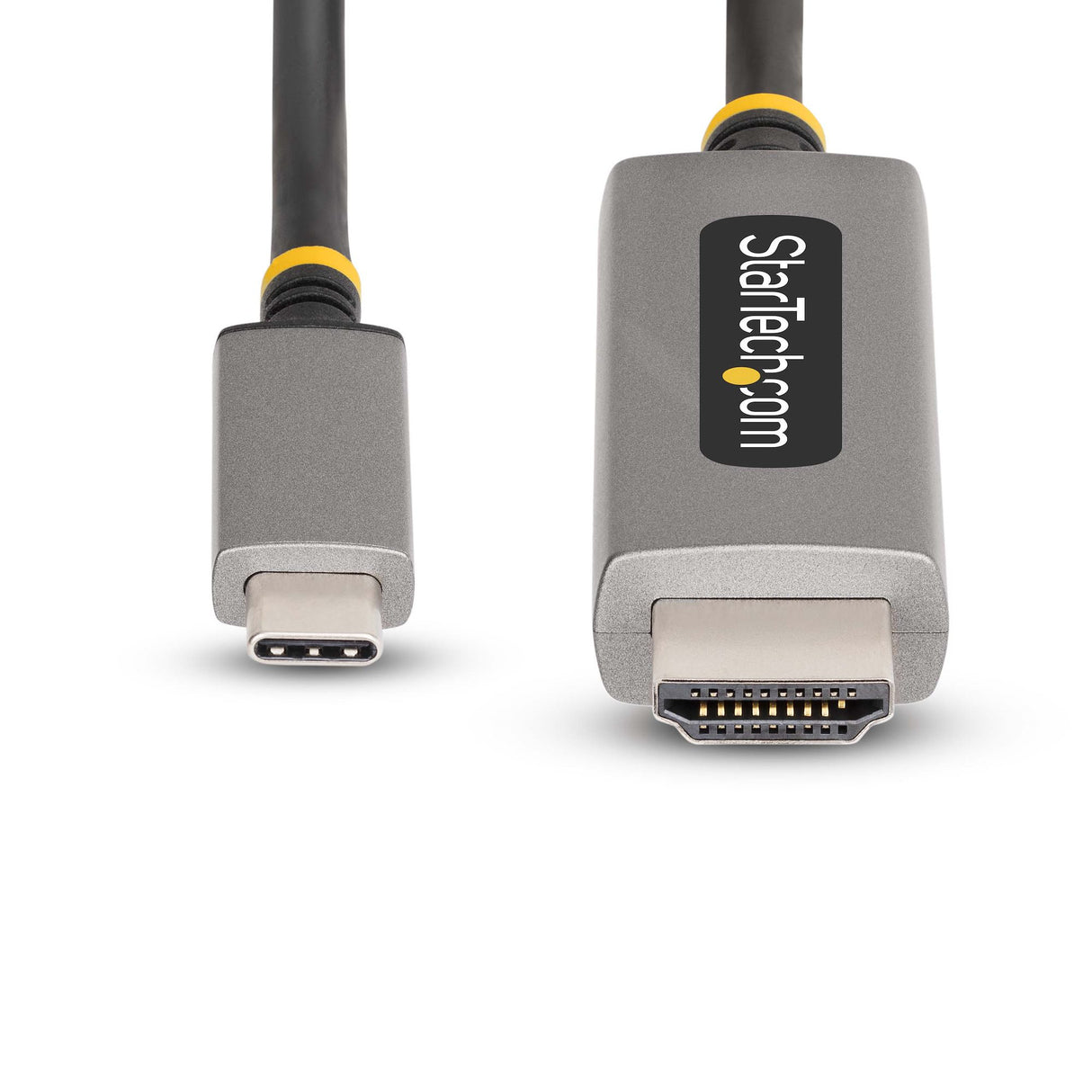 StarTech.com 3.3ft (1m) USB-C to HDMI Adapter Cable, 8K 60Hz, 4K 144Hz, HDR10, USB Type-C to HDMI 2.1 Video Converter Cable, USB-C DP Alt Mode/USB4/Thunderbolt Compatible - USB-C Laptop to HDMI