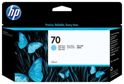 HP 70 130-ml Light Cyan Ink Cartridge