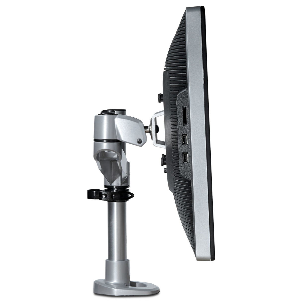 StarTech.com Desk Mount Monitor Arm - VESA or Apple iMac/Thunderbolt or Ultrawide Display up to 49" (30.9lb/14kg) - Articulating Height Adjustable Single Desktop Monitor Pole Mount - Clamp/Grommet - TAA