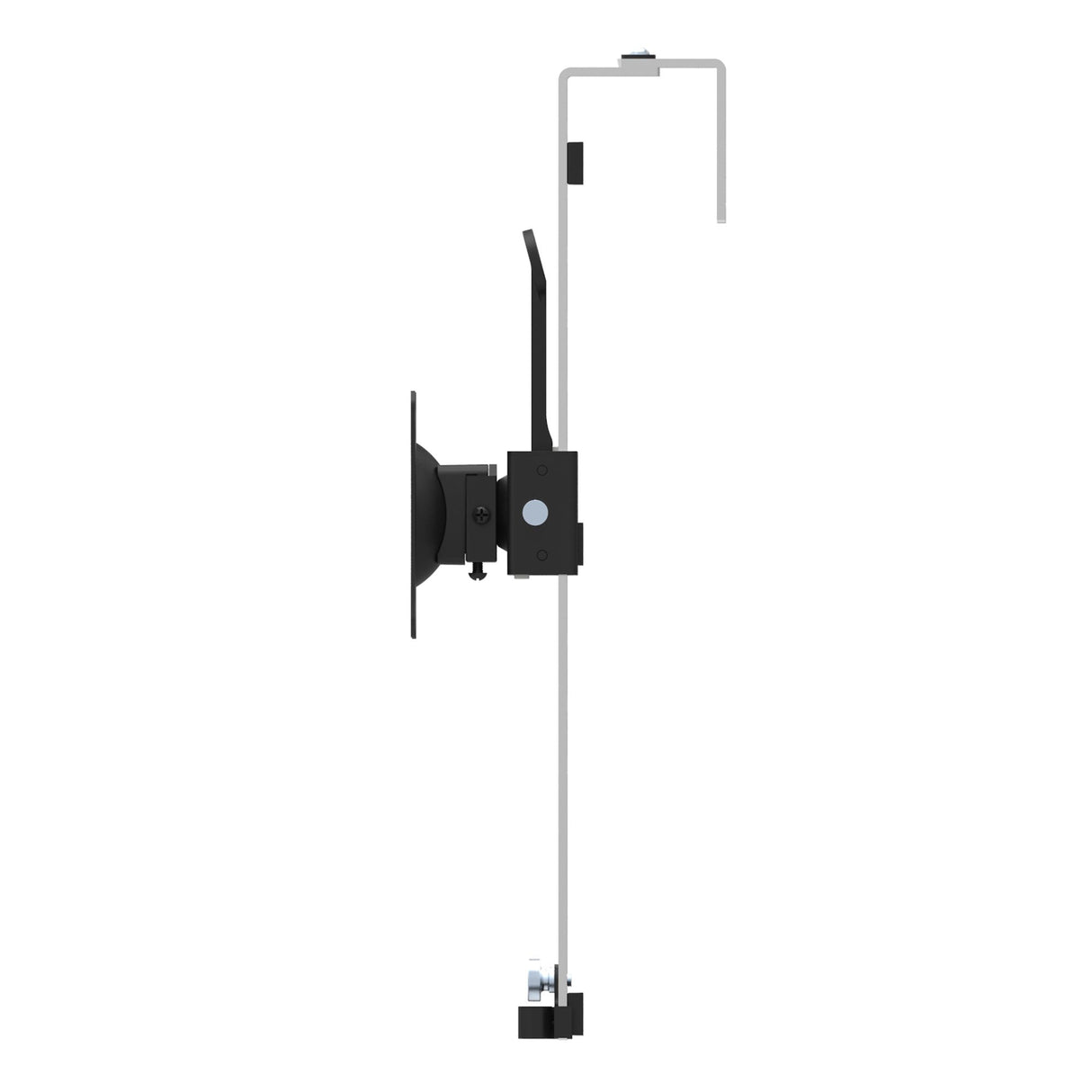 StarTech.com Cubicle Monitor Mount - Cubicle Wall Single Monitor Hanger - Up to 34" (17.6lb/8kg) VESA Mount Display - Height Adjustable Ergonomic Office Cubicle Hanging Flat Panel Hook & Clamp Bracket