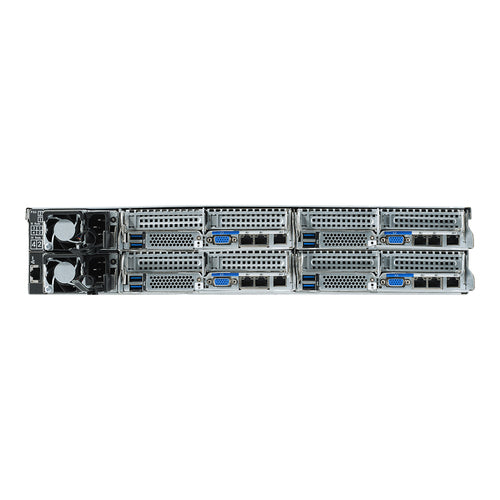 GIGABYTE H252-Z10 server barebone Socket SP3 Rack (2U) Black, Grey