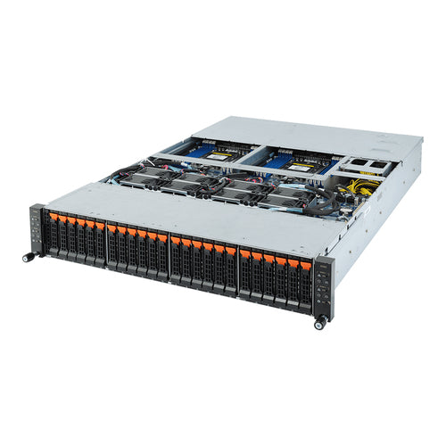 GIGABYTE H252-Z10 server barebone Socket SP3 Rack (2U) Black, Grey