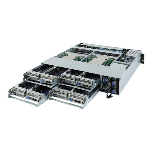 GIGABYTE H242-Z10 server barebone Socket SP3 Rack (2U) Black, Grey