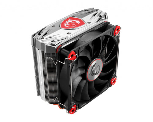 MSI Core Frozr S CPU Air Cooler '4 Heatpipes, 1x 120mm PWM Fan, Silver Gaming Shield design top cover, Compatible with Intel and AMD Platforms'