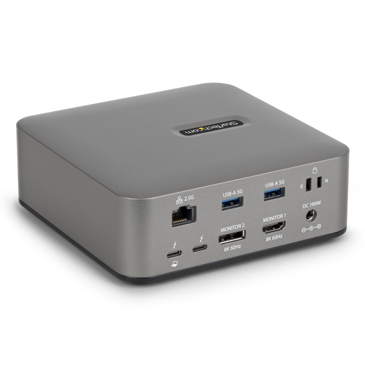StarTech.com Thunderbolt 5 Universal Docking Station, Multi-Display Hub, 8K 60Hz or 4K 144Hz, 120Gbps Bandwidth Boost, 140W PD, 30W Phone Charging, USB 10Gbps, 2.5G LAN