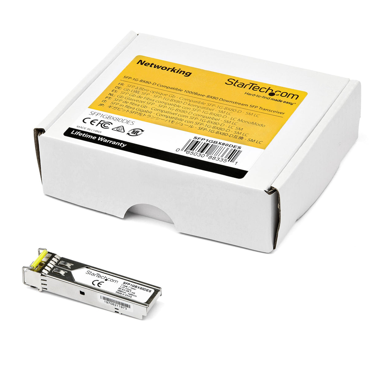 StarTech.com Dell EMC SFP-1G-BX80-D Compatible SFP Module - 1000BASE-BX-D - 1 GbE Gigabit Ethernet BiDi Fiber (SMF)