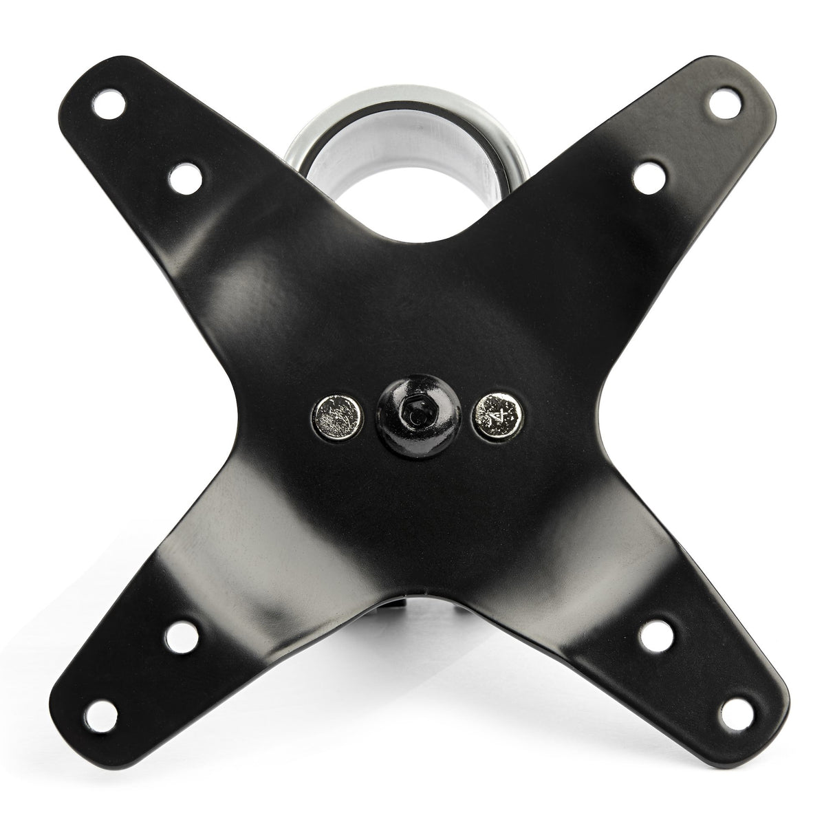 StarTech.com Desk Mount Quad Monitor Arm – Premium Articulating VESA 4 Monitor Mount 2x2 up to 30" (24.8lb/11.3kg) – Ergonomic Height Adjustable Pole Mount - Tilt/Swivel/Rotate - C-Clamp/Grommet - Silver - TAA