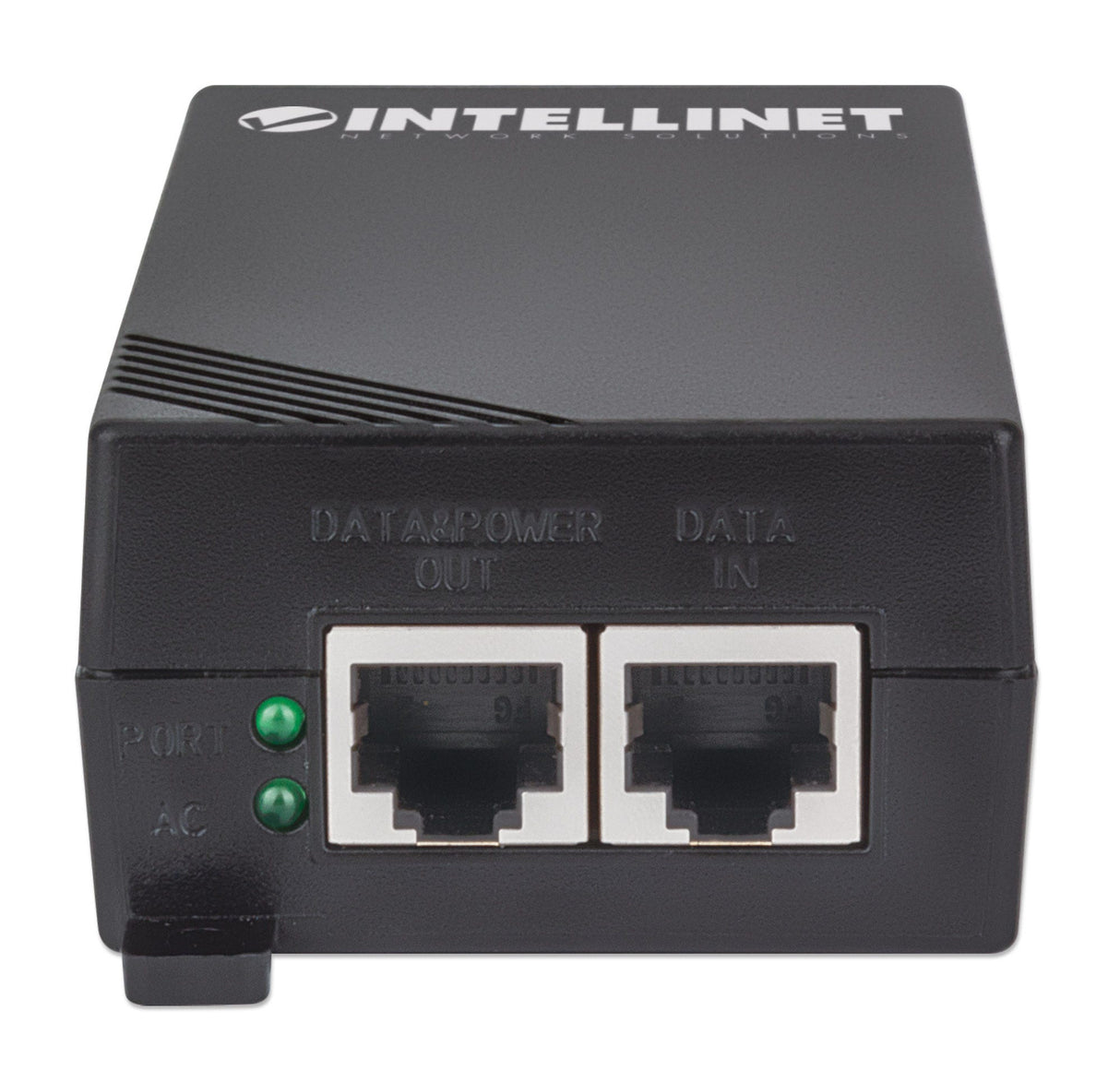 Intellinet Gigabit High-Power PoE+ Injector,1 x 30 W Port, IEEE 802.3at/af Compliant, Plastic Housing