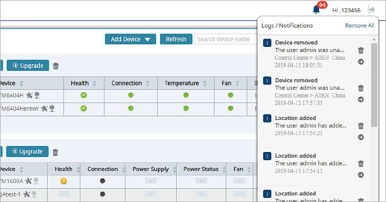 ATEN Unizon Standard Network management 1 license(s)