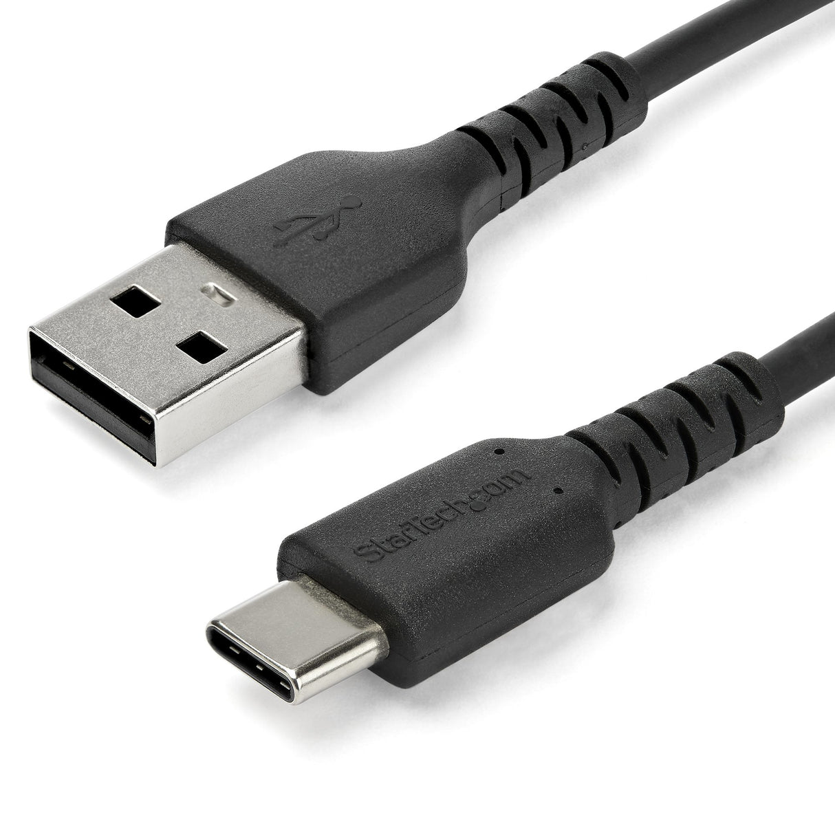 StarTech.com 6.6ft (2m) USB-A to USB-C Fast Charging Cable, Rugged, Charge & Sync, 3A, USB 2.0, Black TPE Jacket and Aramid Fiber - USB Charging Cord