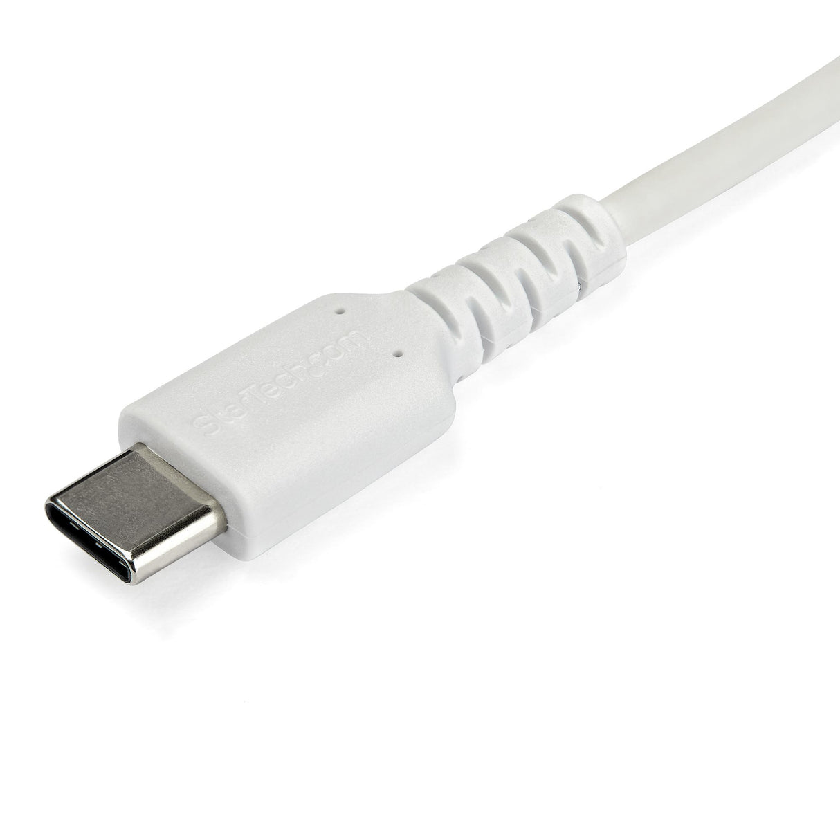StarTech.com 3ft (1m) USB-C Fast Charging Cable, Rugged, Charge & Sync, 60W (3A) PD, USB 2.0, White TPE Jacket and Aramid Fiber - USB C Charging Cord