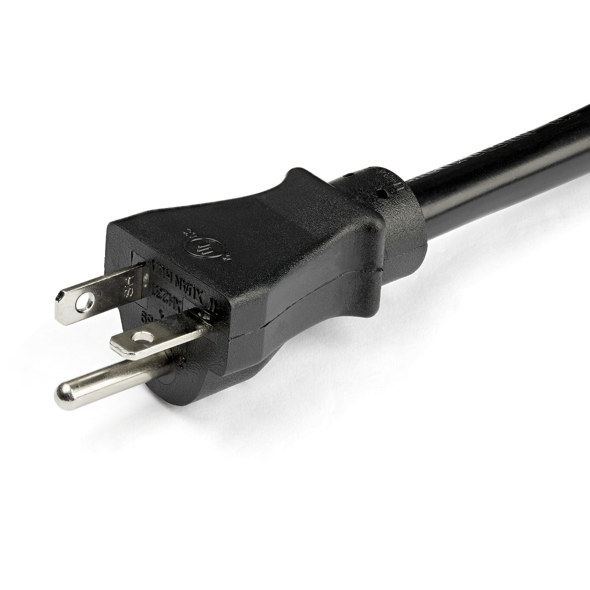 StarTech.com 1ft (30cm) Heavy Duty Extension Cord, NEMA L5-20R to NEMA 5-20P Black Extension Cord, 20A 125V, 12AWG, Heavy Gauge Power Extension Cable, NEMA L5-20R to NEMA 5-20P AC Power Cord - UL Listed