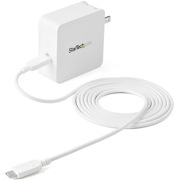 StarTech.com USB C Wall Charger - USB C Laptop Charger 60W PD - 6ft/2m Cable - Universal Compact Type C Power Adapter - Dell XPS, Lenovo X1 Carbon, HP EliteBook, MacBook - USB IF/ETL Certified