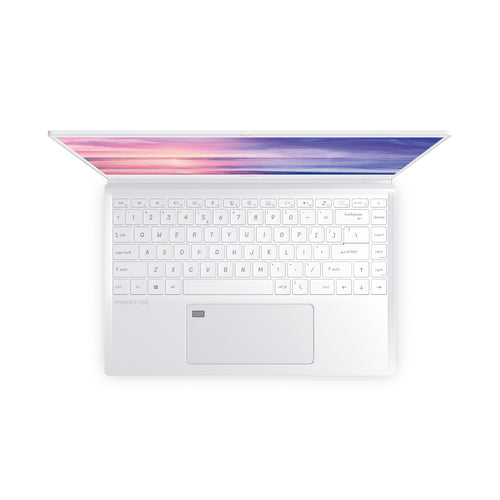 MSI Prestige 14 A10SC-247CA Intel® Core™ i7 i7-10710U Laptop 35.6 cm (14") 4K Ultra HD 16 GB LPDDR3-SDRAM 512 GB SSD NVIDIA® GeForce® GTX 1650 Max-Q Wi-Fi 6 (802.11ax) Windows 10 Pro White