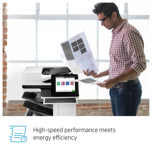 HP LaserJet Enterprise Flow M636z Wireless Multifunction Black and white Printer, Copier, Scanner; Duplex