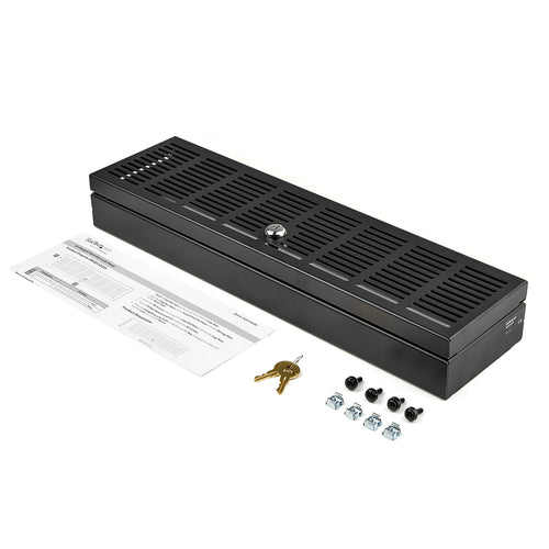 StarTech.com 3U Rack Mount Security Cover - Hinged Locking Rack Panel/ Cage/Door for Physical Security/ Access Control of 19" Server Rack & Network Cabinet - Assembled w/Mounting Hardware
