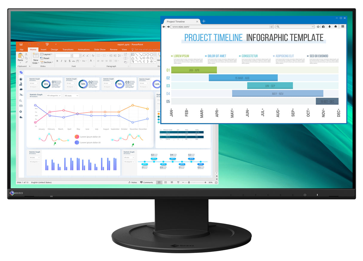 EIZO FlexScan EV2460 Swiss Edition computer monitor 60.5 cm (23.8") 1920 x 1080 pixels Full HD LED Black