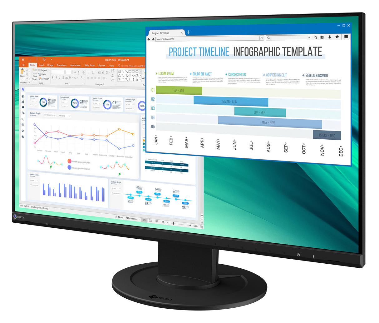 EIZO FlexScan EV2460 Swiss Edition computer monitor 60.5 cm (23.8") 1920 x 1080 pixels Full HD LED Black