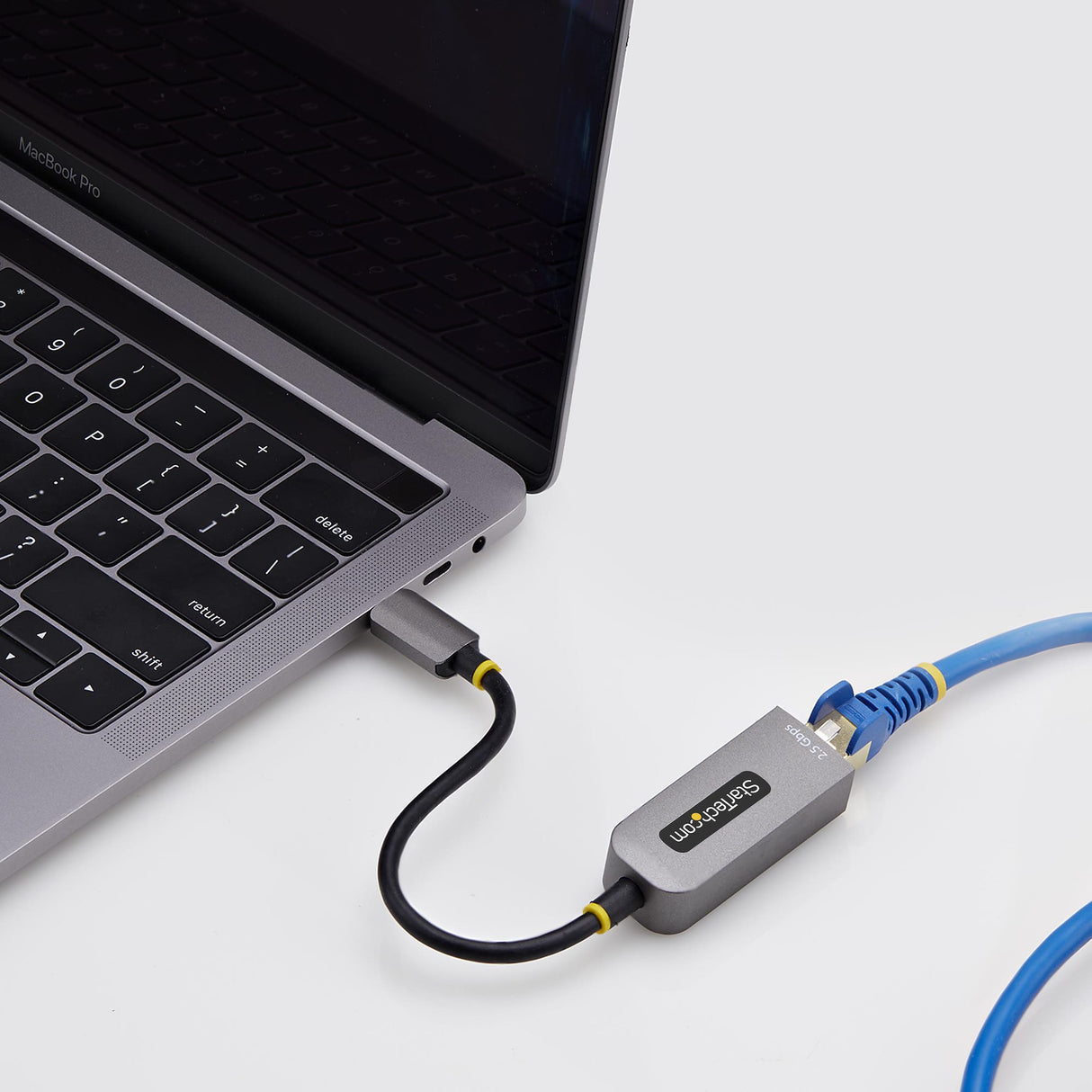 StarTech.com 2.5GbE USB-C to Ethernet Adapter, NBASE-T NIC, USB 3.0 Type-C 2.5/1G Multi Speed Network, Thunderbolt Compatible, Windows & Mac