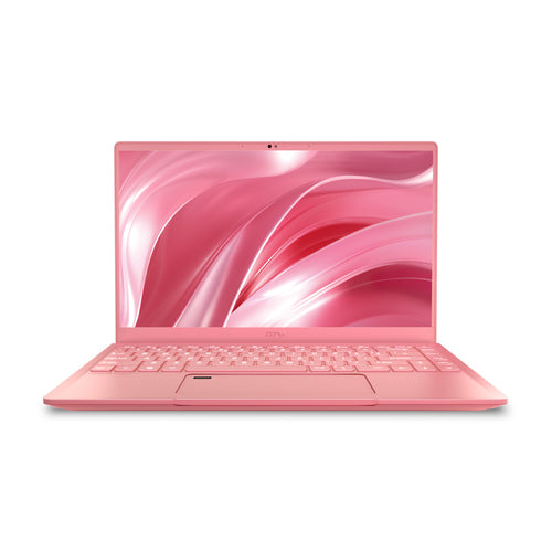 MSI Prestige 14 A10SC-255CA Intel® Core™ i7 i7-10710U Laptop 35.6 cm (14") 4K Ultra HD 16 GB LPDDR3-SDRAM 512 GB SSD NVIDIA® GeForce® GTX 1650 Max-Q Wi-Fi 6 (802.11ax) Windows 10 Pro Pink