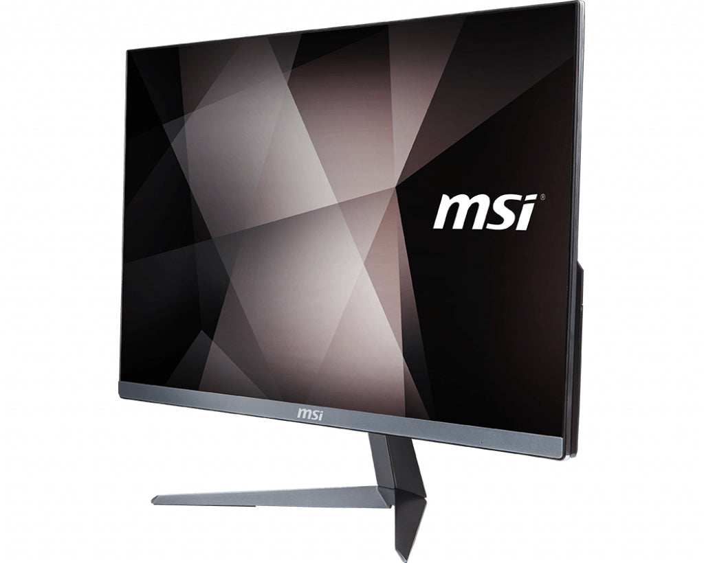 MSI Pro 24X 10M-046US All-in-One PC/workstation Intel® Pentium® Gold 6405U 60.5 cm (23.8") 1920 x 1080 pixels 4 GB DDR4-SDRAM 564 GB HDD+SSD Windows 10 Pro Wi-Fi 5 (802.11ac) Silver