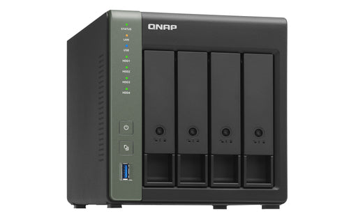 QNAP TS-431X3 NAS Tower Annapurna Labs AL314 4 GB DDR3 0 TB QNAP Turbo System Black