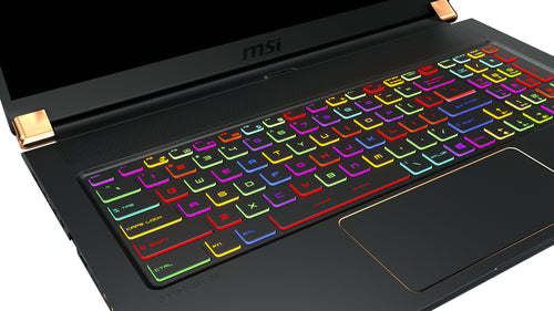 MSI Gaming GS75 10SGS-418CA Stealth Intel® Core™ i7 i7-10750H Laptop 43.9 cm (17.3") Full HD 32 GB DDR4-SDRAM 1 TB SSD NVIDIA GeForce RTX 2080 SUPER Wi-Fi 6 (802.11ax) Windows 10 Pro Black