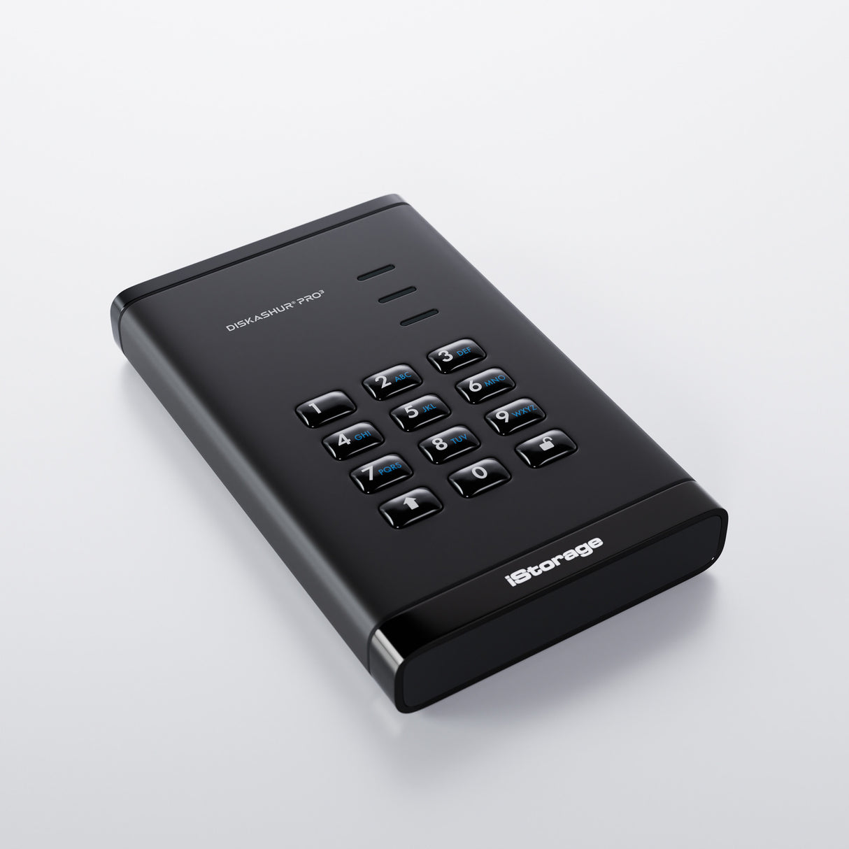 iStorage diskAshur PRO³ HDD 2TB | Secure Portable Hard Drive |FIPS 140-3 Level 3 compliant | AES-XTS 256-bit Hardware Encryption | PIN protected | OS & Platform Independent |GDPR, TAA Compliant|Brute force hack defence | Dust/Water Resistant