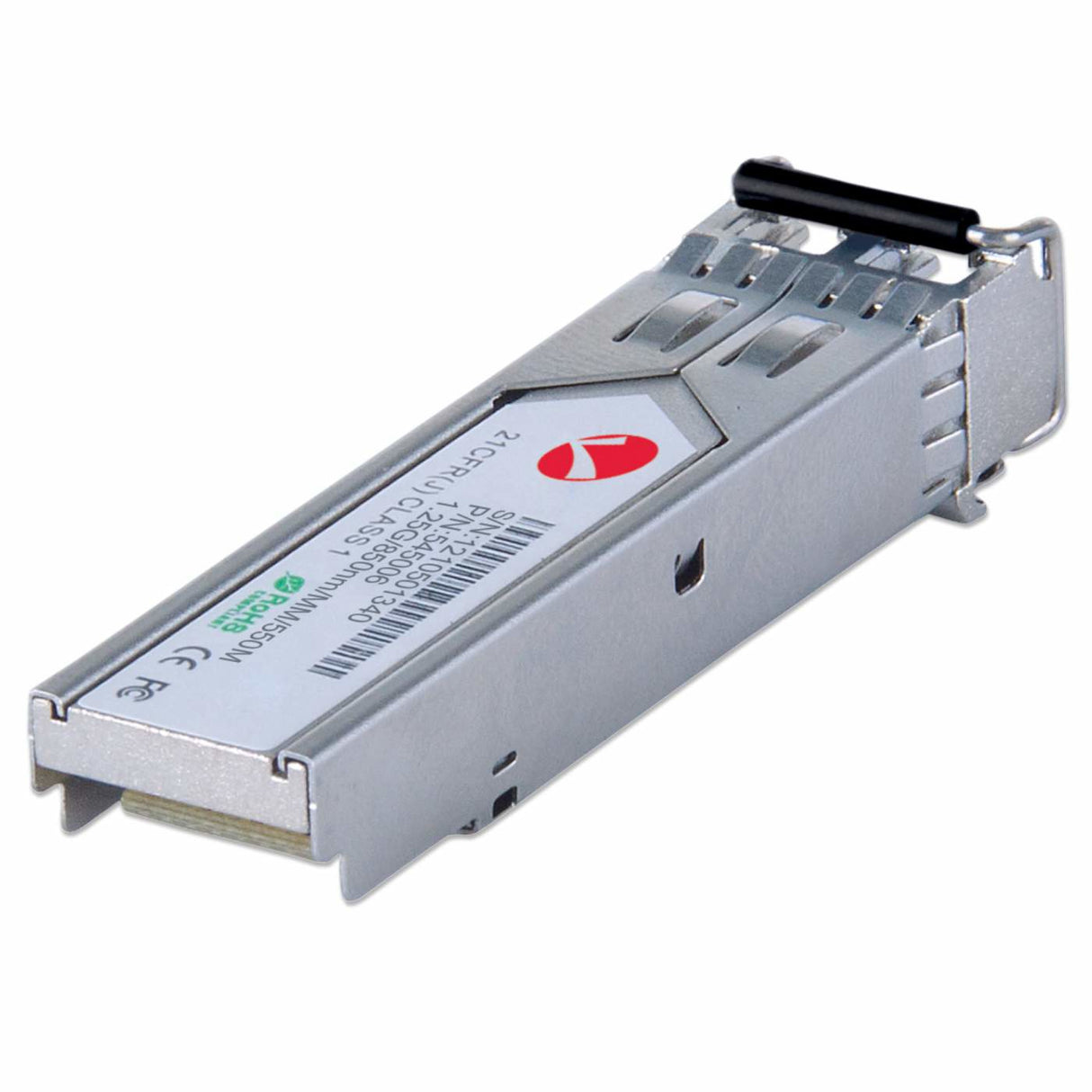 Intellinet Transceiver Module Optical, Gigabit Fiber SFP Mini-GBIC, 1000Base-Sx (LC) Multi-Mode Port, 550m, Wavelength 850nm, Ethernet, Fibre, MSA Compliant, Equivalent to Cisco GLC-SX-MM, Three Year Warranty