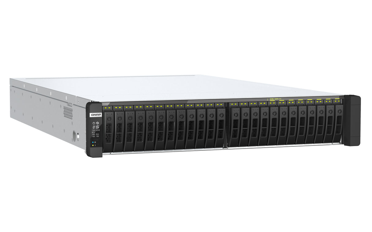 QNAP TDS-h2489FU NAS Rack (2U) Intel Xeon Silver 4314 512 GB DDR4 0 TB QuTS hero Black, Silver