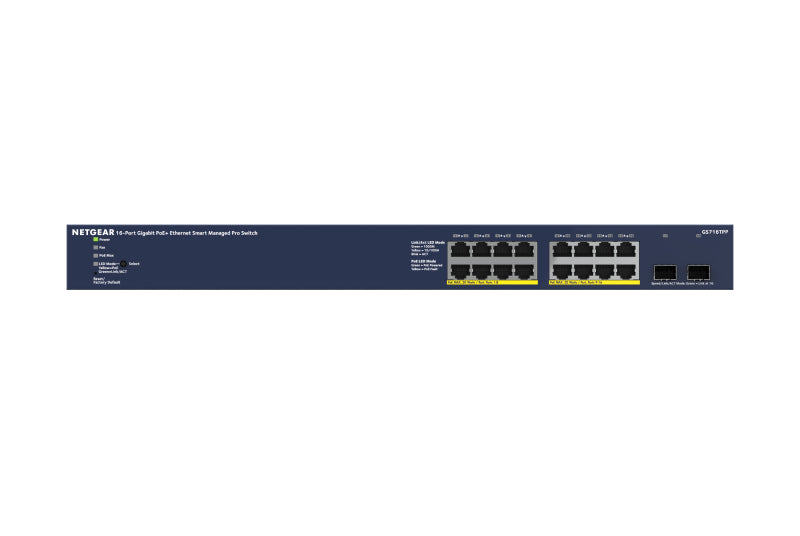NETGEAR 18-Port PoE Gigabit Ethernet Smart Switch (GS716TPP)