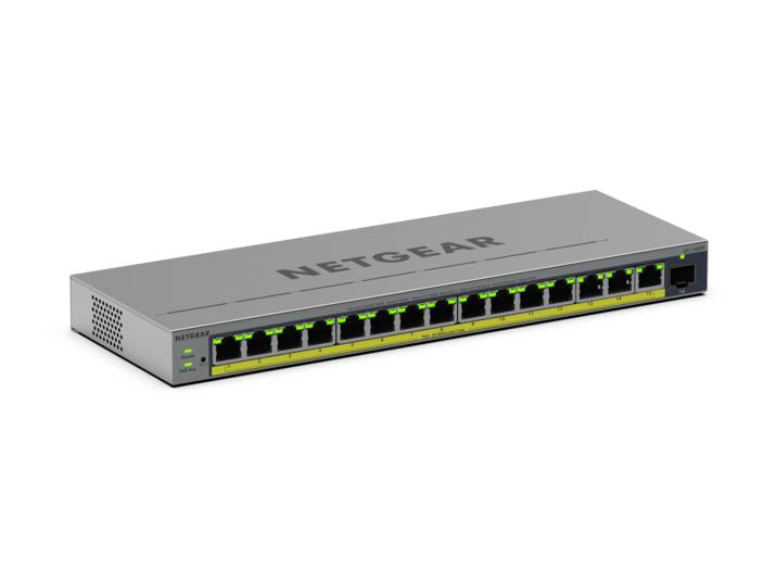 NETGEAR GS116EPP Managed L2/L3 Gigabit Ethernet (10/100/1000) Power over Ethernet (PoE) Grey
