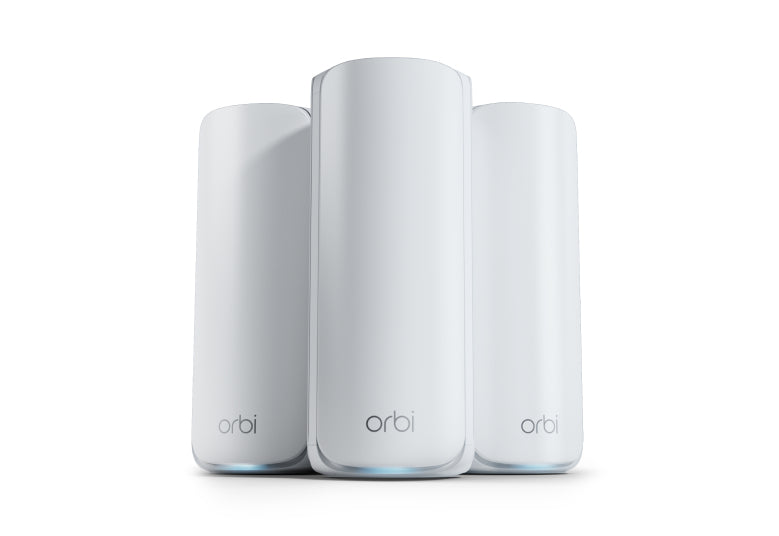 NETGEAR ORBI7 TB WIFI7 3PK BNDL Tri-band (2.4 GHz / 5 GHz / 6 GHz) Wi-Fi 7 (802.11be) White 7 Internal