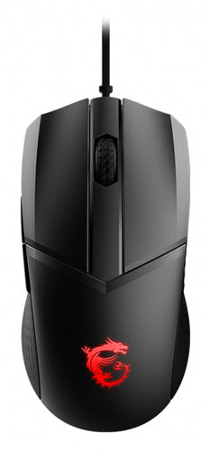 MSI CLUTCH GM41 LIGHTWEIGHT V2 Gaming Mouse 'RGB, upto 16000 DPI, low latency, 65g, Frixion Free Cable, Symmetrical design, OMRON Switches, NVIDIA REFLEX, Center'