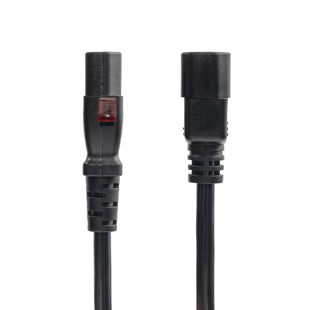StarTech.com 4ft (1.2m) Power Extension Cord, PDU Style C14 to Locking C13, PDU Power Cord, 10A 250V, 18AWG, Power Extension Cable, TAA Compliant, UL Listed