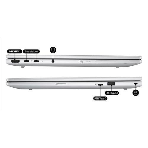 HP EliteBook 8 G1i Next Gen AI PC Copilot+ PC Intel Core Ultra 7 268V Laptop 35.6 cm (14") WUXGA 32 GB LPDDR5x-SDRAM 1 TB SSD Wi-Fi 7 (802.11be) Windows 11 Pro Silver