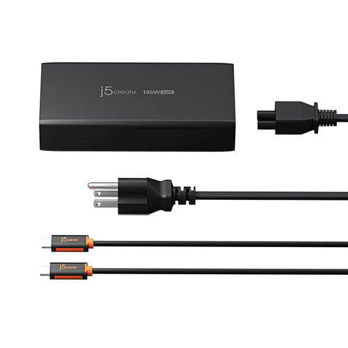 j5create JUP37185 mobile device charger Universal Black AC Fast charging Indoor