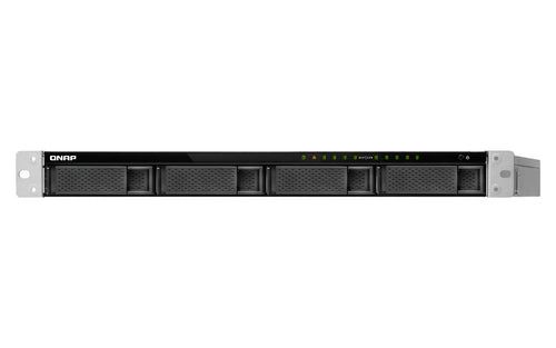 QNAP TS-983XU-RP NAS Rack (1U) Intel® Xeon® E-2124 8 GB DDR4 0 TB QNAP Turbo System Aluminium, Black