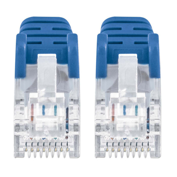 Intellinet 745765 networking cable Blue 0.15 m Cat6a U/UTP (UTP)