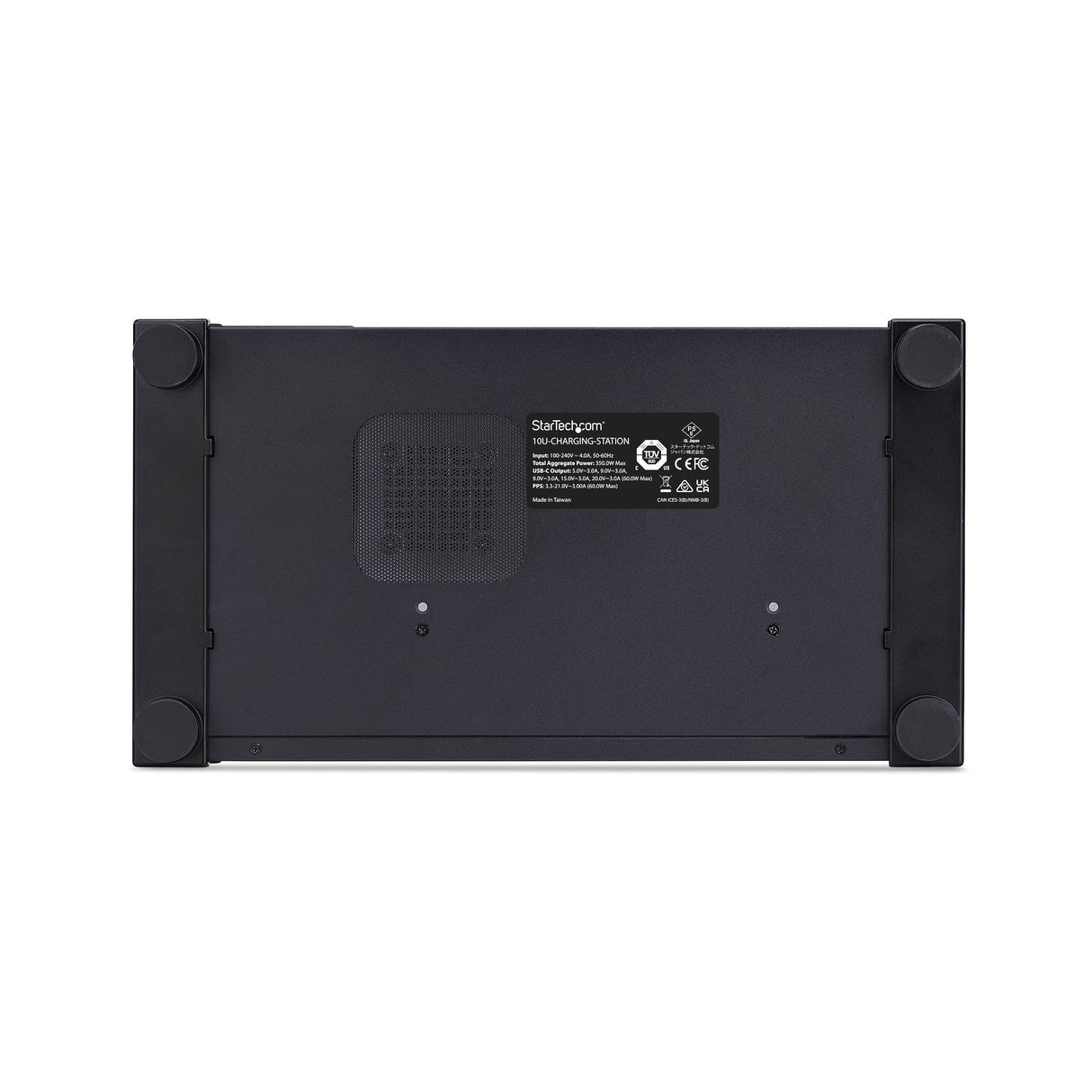 StarTech.com 10-Port USB-C Charging Hub, 60W Per Port, 350W Total Power, Multiport Charger Block / Station, TAA Compliant