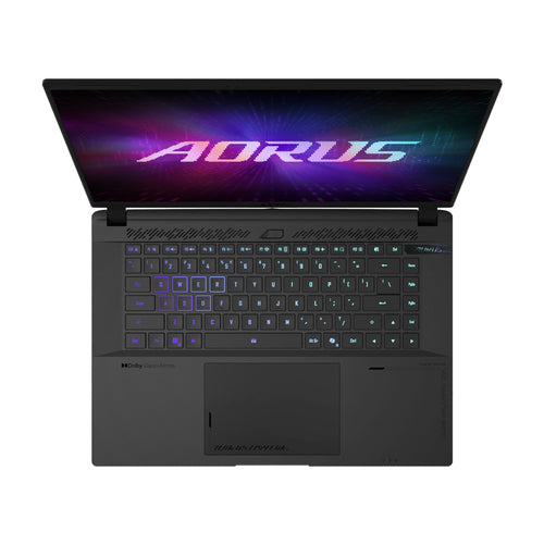 GIGABYTE AORUS MASTER 16 6YJM5USE64SH laptop AMD Ryzen™ 9 9955HX3D 40.6 cm (16") WQXGA 16 GB DDR5-SDRAM 1 TB SSD NVIDIA® GeForce RTX™ 5080 Laptop GPU Wi-Fi 7 (802.11be) Windows 11 Home Black