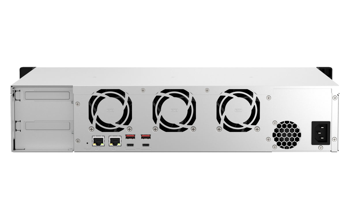 QNAP TS-873AEU-4G NAS/storage server Rack (2U) Ryzen Embedded V1500B 4 GB DDR4 0 TB QuTS hero Black