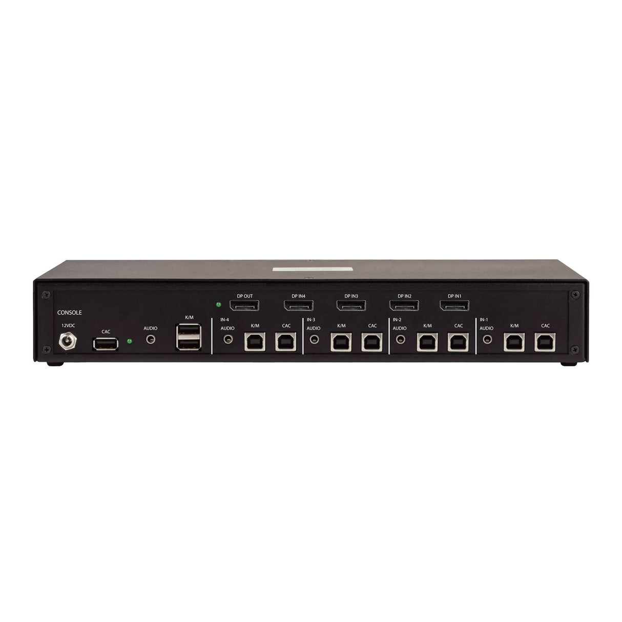 StarTech.com Secure 4-Port KVM Switch, DisplayPort, 4K 60Hz, NIAP 4.0 Desktop KVM, CAC, Metal Housing, Made in the USA