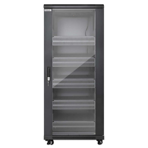 Intellinet Pro Line Network Cabinet with Integrated Fans, 27U