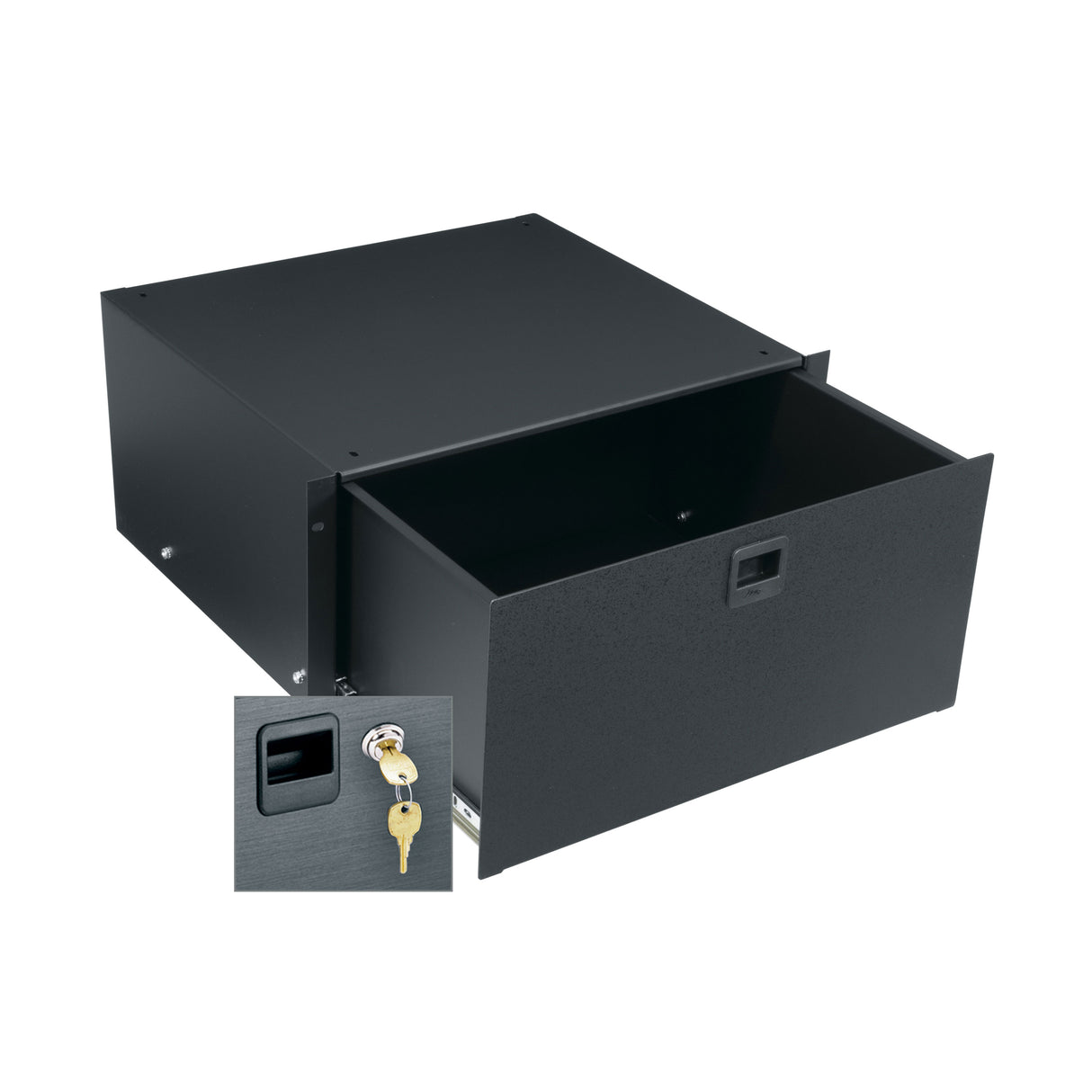 Middle Atlantic 5 RU Rackmount Drawer, Textured Face with Lock