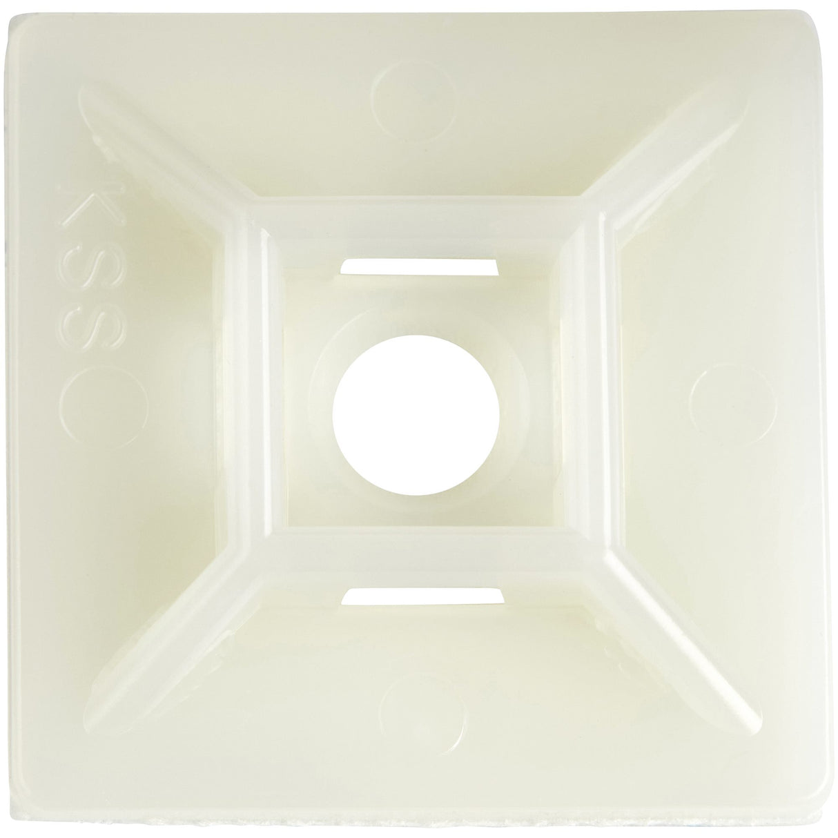StarTech.com 100 Pack Cable Tie Mounts with Adhesive Tape for 0.21 in. (5.5 mm) Wide Ties - Nylon/Plastic Zip Tie Mounts - Electrical/Network Cable Wrap Mounts / 94V-2 Fire & UL Rated - TAA