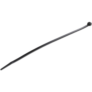 StarTech.com 10"(25cm) Cable Ties - 1/8"(4mm) wide, 2-5/8"(68mm) Bundle Diameter, 50lb(22kg) Tensile Strength, Nylon Self Locking Zip Ties w/Curved Tip, 94V-2/UL Listed, 1000 Pack - Black - TAA