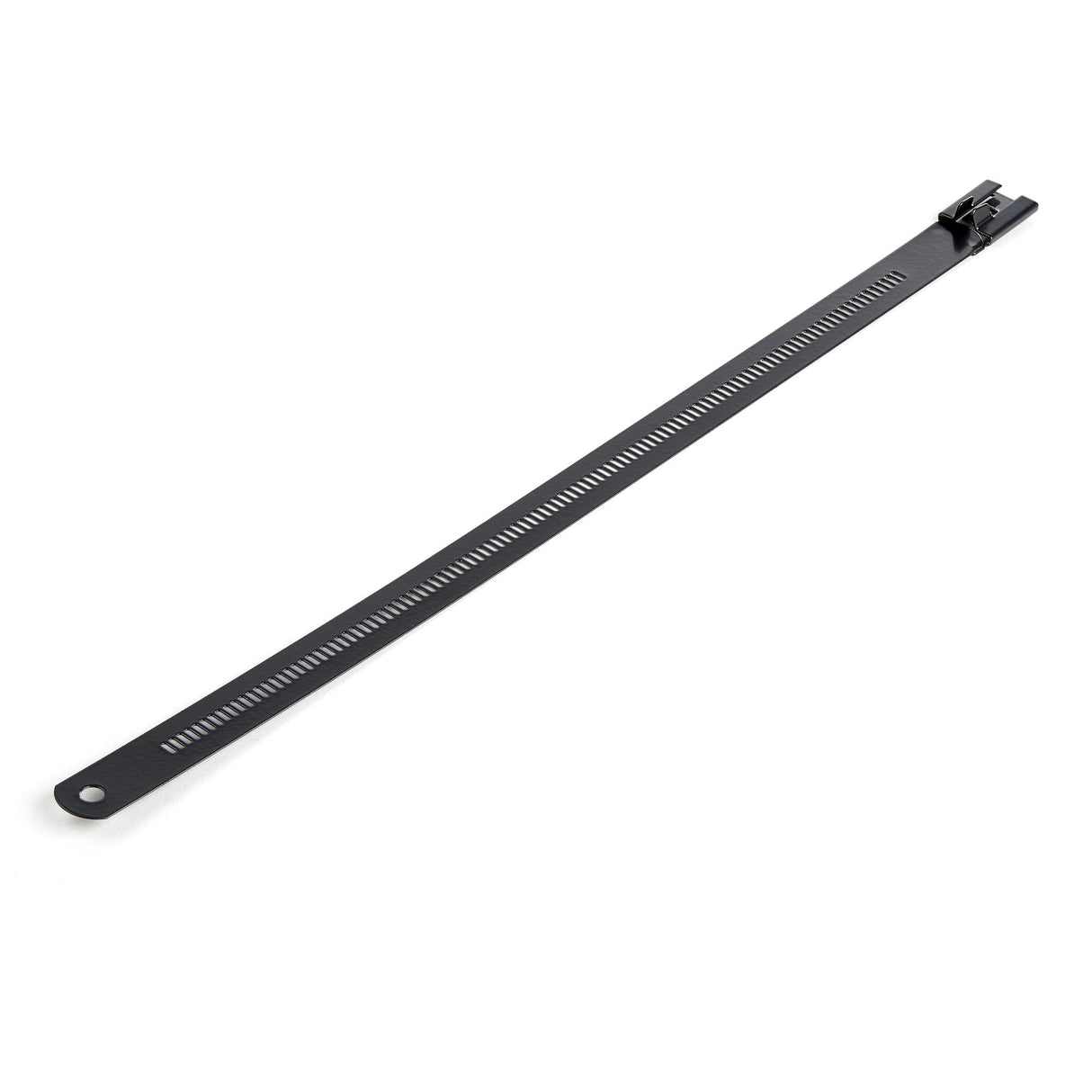 StarTech.com 9"(22cm) Metal Cable Ties - 1/4"(7mm) wide, 2-1/4"(55mm) Bundle Dia. 100lb(45kg) Tensile Strength, Nylon Coated 316 Stainless Steel, Self Locking Metal Detectable Ties, 50 Pack - TAA